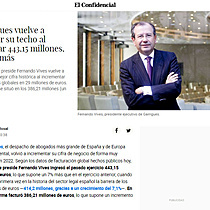 Garrigues vuelve a romper su techo al facturar 443,15 millones, un 7% ms